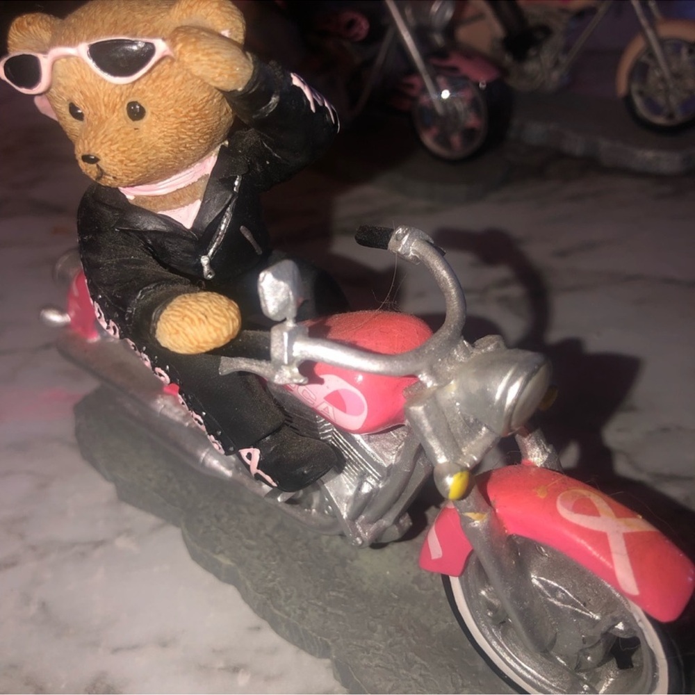 Faithful Fuzzies Cruisin' for the Cause Sculpture